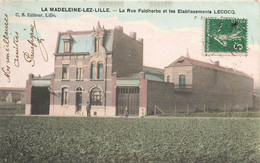 La Madeleine Lez Lille * La Rue Faidherbe Et Les établissements LECOCQ * Usine Industrie - La Madeleine