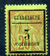 Guadeloupe   N°  3 * - Unused Stamps