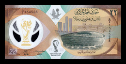 Catar Qatar 22 Riyals Commemorative 2022 (2023) Pick New Polymer With Folder Sc Unc - Qatar