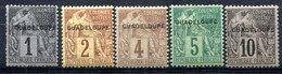 Guadeloupe   N°  14/18 * - Unused Stamps