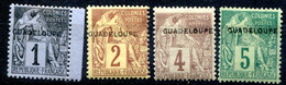 Guadeloupe   N°  14/17 * - Unused Stamps