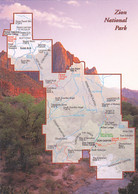 ZION NATIONAL PARK, MOUNTAIN, RIVER, MAP - Zion