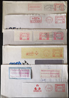 7 Different  ( Cover / Fragment ) - Meter EMA Freistempel - Postage Meters