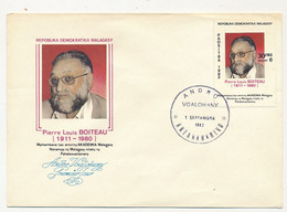 MADAGASCAR - Enveloppe FDC - Pierre Louis BOITEAU - 1er Jour Antananarivo 1er Sept. 1982 - Madagascar (1960-...)