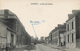 Raismes * La Rue De La Gare * Villageois - Raismes