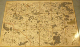 Carte De CASSINI N° 45, Entoilée Par AUVRAY - 1757 : MEAUX. - Geographical Maps