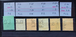 02 - 23  //  Suisse - Sélection De Perfin //  F15 - F22 - F25 - F28 - F29 - F30 - Perfin