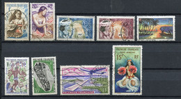 Polynésie Française - 1958/1968 - Lot Timbres Oblitérés - Yt 3 - 11 - 27 - 28 - 30 - 49 - 53 - PA 5 - PA7 - Gebruikt