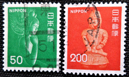 Japon 1976 Definitive Issue - Statues Stampworld N°   1265 Et 1267 - Usados