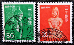 Japon 1976 Definitive Issue - Statues Stampworld N°   1265 Et 1267 - Oblitérés