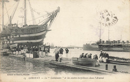 Lorient * Navire Voilier 3 Mâts LE CALEDONIEN Et Les Contre Torpilleurs Dans L'arsenal * Bateaux - Lorient