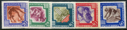 SOVIET UNION 1957 Friendship Games LHM / * .  Michel 1962-66 - Unused Stamps