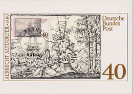 1980 BRD MC, Mi:DE 1067, Yt:DE 913,  Landschaften Mitden Zwei Fichten, V. Albrecht Altdorfer 1480 - Sonstige & Ohne Zuordnung