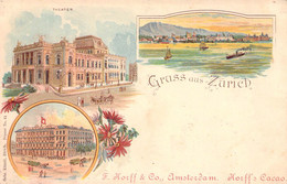 Suisse - Zurich - Gruss Aus Zurich - Edit. Künzli - Multivue - Colorisé - Horff & Co  - Carte Postale Ancienne - Zürich