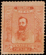 Valencia - Viñetas - (*) S/Cat - 1899 - "Valencia - Sanatorio Porta Coeli - Patria - Amor" - Ongebruikt