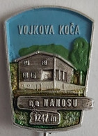 Nanos, Vojkova Koca Na Nanosu Slovenia Alpinism, MOUNTAINEERING CLIMBING PIN  C/1 - Alpinismus, Bergsteigen