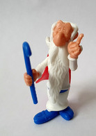 FIGURINE ASTERIX KINDER MONTABLE Manque Autocollant Pour Les Yeux 1990 OPANORAMIX CANNE Manque Chaudron - UDERZO - Asterix & Obelix