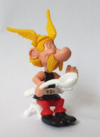 FIGURINE ASTERIX KINDER MONTABLE MANQUE AUTOCOLLANTS POUR LES YEUX ET CHAUDRON AINSI QUE LE CHAUDRON 1990 ASTERIX LOUCHE - Asterix & Obelix