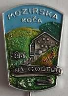 MOZIRSKA KOCA NA GOLTEH, GOLTE, Slovenia Alpinism, MOUNTAINEERING CLIMBING PIN  C/1 - Alpinism, Mountaineering