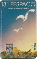 Burkina Faso - Onatel - 13th Fespaco Film Festival, Cn.44641, 11.1992, SC5, 10Units, Used - Burkina Faso