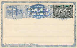 GUATEMALA - CARTE - ENTIER POSTAL - 3 CENTAVOS - BLEU - EXPOSITION CENTRO AMERICANA - 1897 - TRES BON ETAT - Guatemala