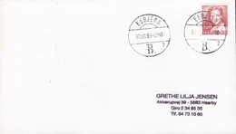 Denmark Brotype IId ESBJERG B. (**2.) (NOT In Catalogue) 1989 Cover Brief - Cartas & Documentos