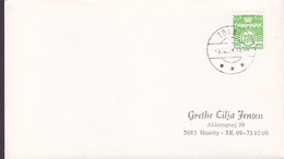 Denmark Brotype IId TOLNE (Jutland) 1984 Cover Brief 230 Øre Wellenlinien Stamp - Lettres & Documents