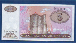 AZERBAIJAN - P.15 - 5 MANAT 1993 UNC, Serie A/1 04309581 - Aserbaidschan