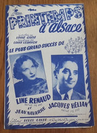 RARE Partition Musicale Double Page «PRINTEMPS D'ALSACE» (Line Renaud, Jacques Hélian, 1953) - Scores & Partitions