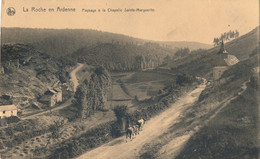 LA ROCHE EN ARDENE    PAYSAGE A LA CHAPELLE SAINT MARGUERITTE         2 SCANS - La-Roche-en-Ardenne