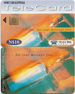 Namibia - Telecom Namibia - Set Your Message Free - Message In A Bottle, Solaic, 10$, 100.000ex, Used - Namibië