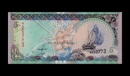 Maldives 2011 UNC 5 Rufiyaa P-18/E P18E (PREFIX: M) - Maldive