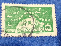 TÜRKEY--1950-60 -     195K NATO DAMGALI - Used Stamps