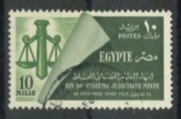 EGYPT-1949- ABOLITION OF MIXED COURTS STAMP, SG # 362, USED. - Used Stamps