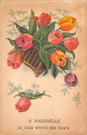 Belgique - Andenelle - Je Vous Envoie  Ces Fleurs - Edit. Coloprint - Carte Postale Ancienne - Andenne