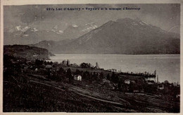 LAC D ' ANNECY    ( HAUTE-SAVOIE )      VEYRIER ET LA MONTAGNE D ' ENTREVERNE - Veyrier