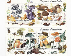 Roumanie 2 Feuillets  Neufs ** TTB  1994 Champignons, Pilze, Mushroom Setas - Champignons
