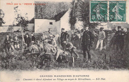 MILITARIAT - Grande Manoeuvre D'Automne - Chasseurs à Cheval à La Mitrailleuse - Carte Postale Ancienne - Manovre