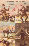 MILITARIAT - Entertainments At The Front  - Carte Postale Ancienne - Humour