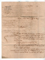 VP21.657 -1844 - Lettre - L'Assurance Mutuelle Contre L'Incendie à MELUN Pour Me BENOIT Notaire à LIZY SUR OURCQ - Bank & Versicherung