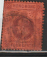 Hong Kong  1903  SG  64   4c  Fine Used - Oblitérés