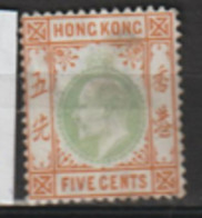 Hong Kong  1903  SG  65   5c  Fine Used - Gebruikt