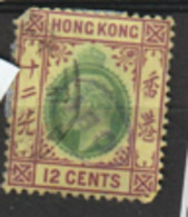 Hong Kong  1903  SG  68   12c  Fine Used - Gebraucht