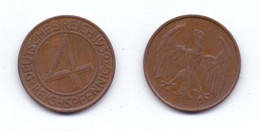Germany 4 Reichspfennig 1932 A - 4 Reichspfennig