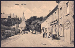 +++ CPA - RIVIERE - L'Eglise - Garage - Gazoline  // - Profondeville