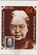 1980 BRD MC, Mi:DE 1057, Yt:DE 903, Marie Von Ebner - Eschenbach 1830-1916 - Andere & Zonder Classificatie