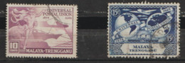 Malaysia Trengganu  1949  SG  53-4   U P U  Fine Used - Trengganu