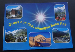 Gruss Aus Dem Sonnigen Saas Fee - Photo Klopfenstein, Adelboden - # 47907 - Saluti Da.../ Gruss Aus...