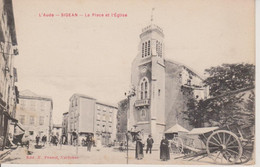 11 - SIGEAN - LA PLACE ET L'EGLISE - Sigean