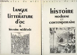 Annales Du Midi - Langue Et Littérature D'oc & Histoire Médiévale, Tomes I Et II - "Le Midi Et Son Histoire" - Collectif - Midi-Pyrénées